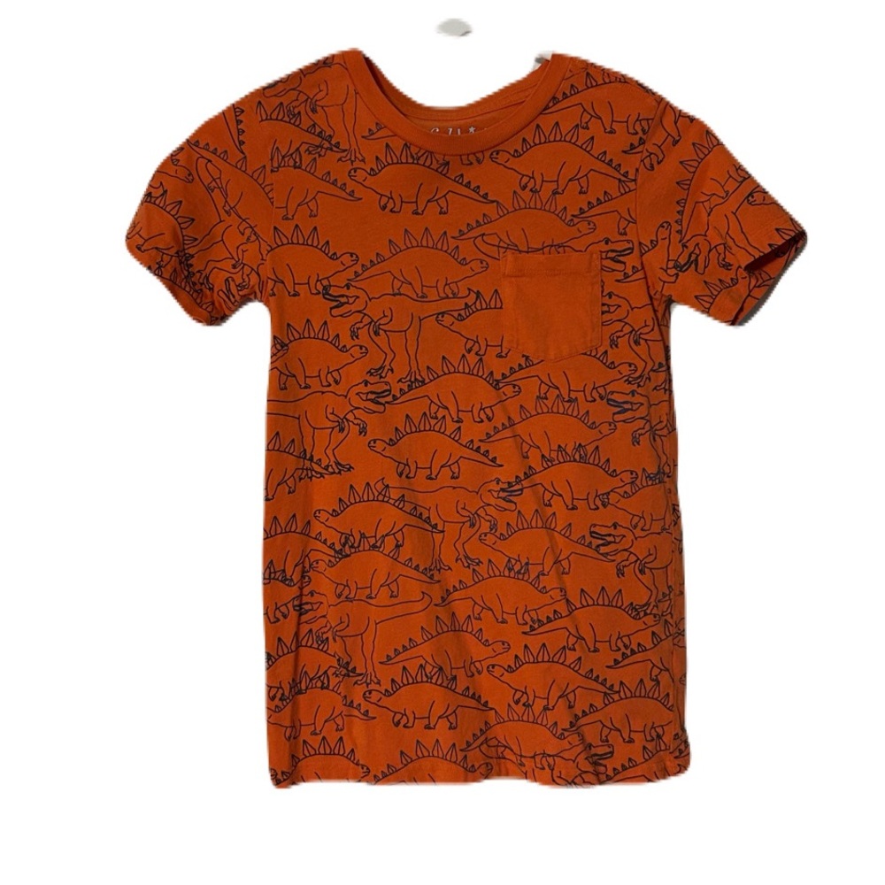 Fabkids Orange Short Sleeve Tee Casual Cotton‎